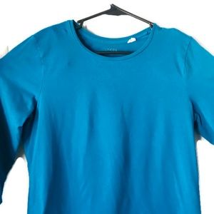 Chico's True Color Tees Teal/Blue Size 2/Large